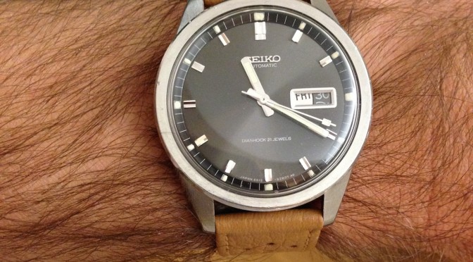 Seiko Sportsmatic on the wrist